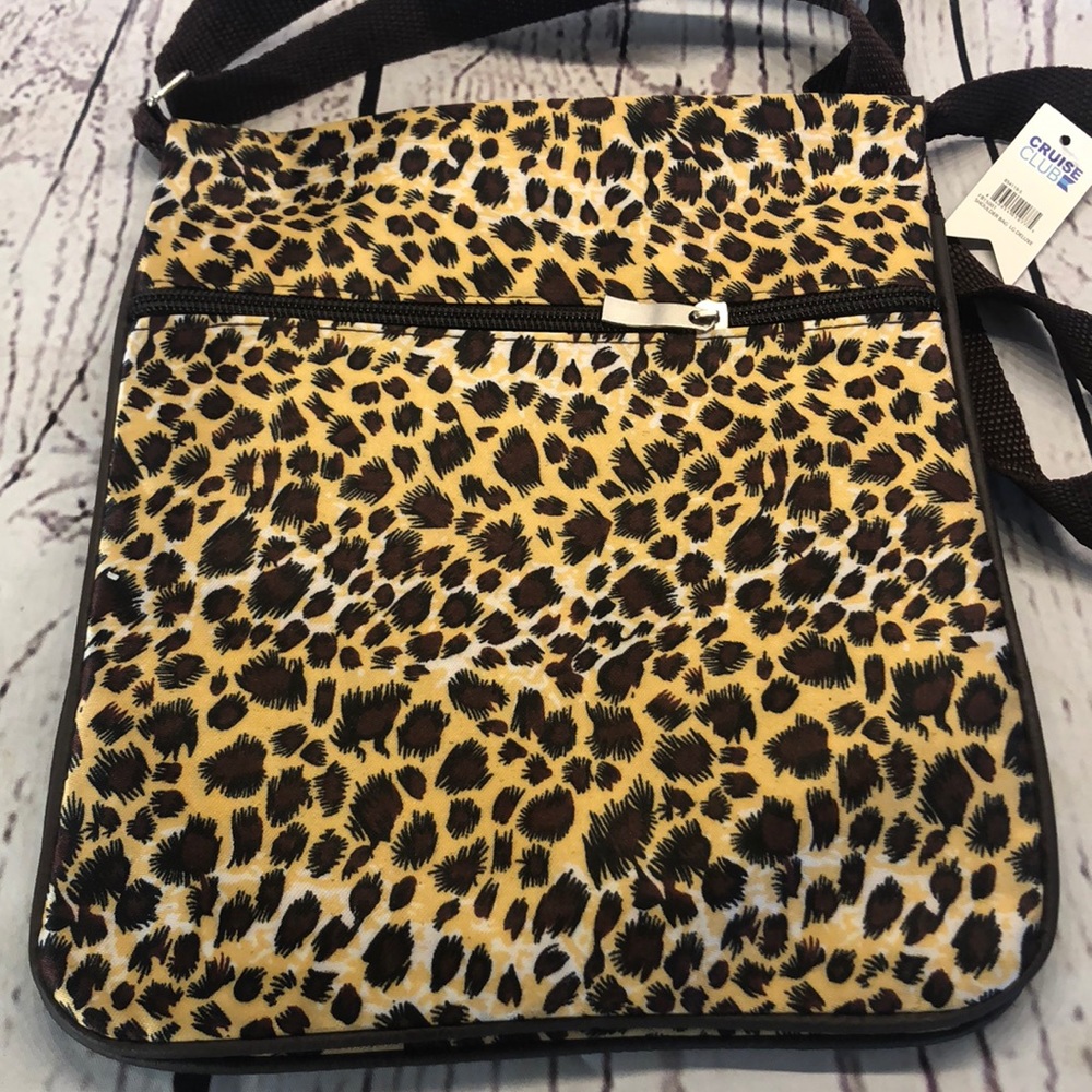 Cruise club animal print shoulder travel bag‎
